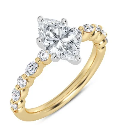 adjustable rings for women -Diamond Semi-Mount Ring