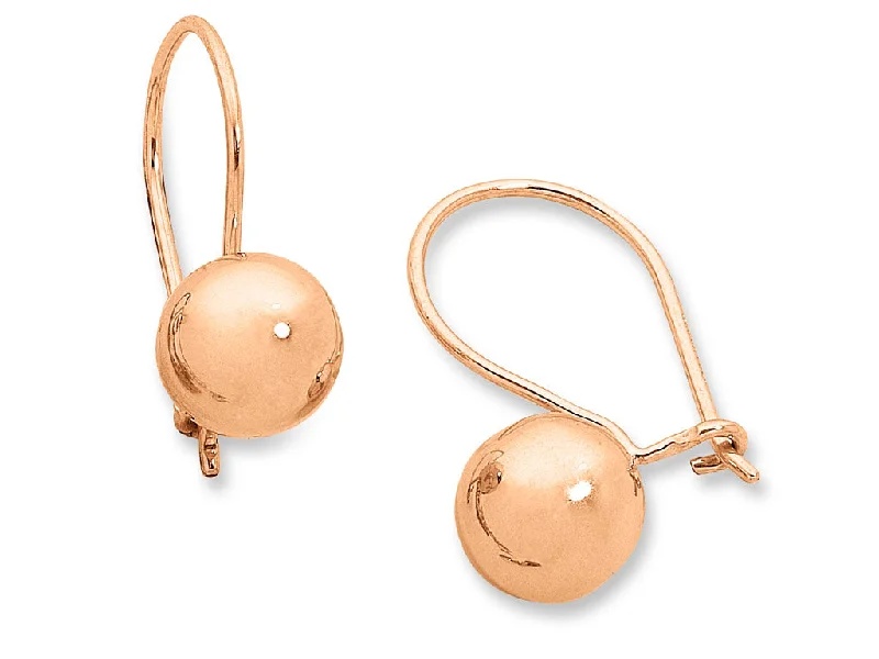 trendy statement earrings for women -9ct Rose Gold Silver Infused Earrings