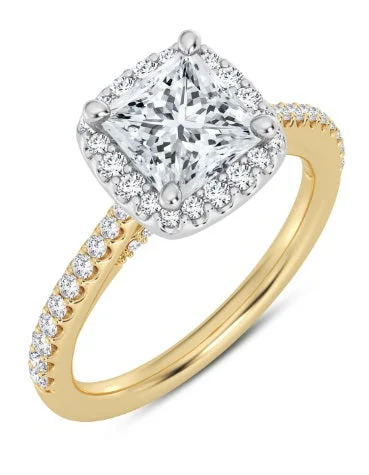 trendy rings for women -Diamond Semi-Mount Ring