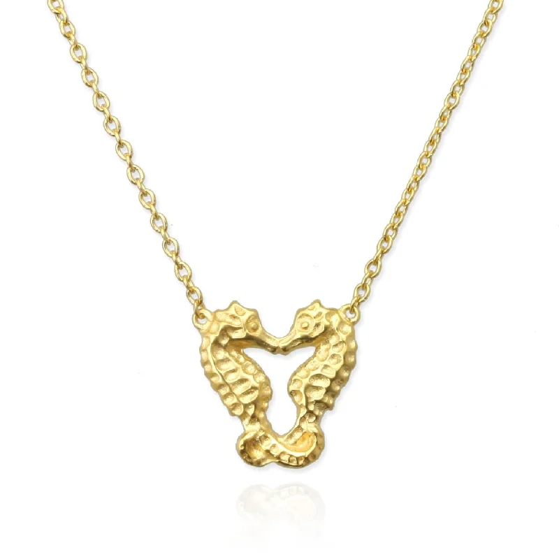 luxury necklaces for women -Tiny Seahorse Necklace