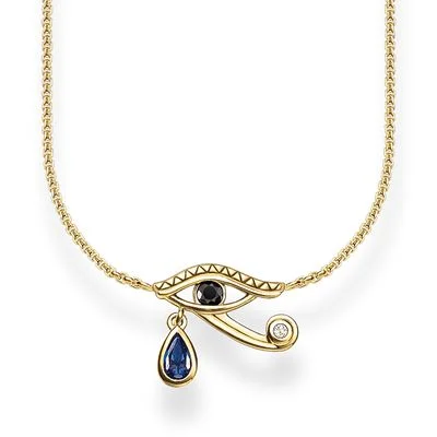 statement gold necklaces for women -Thomas Sabo Necklace Gold Plated KE1521-632-32-L45V