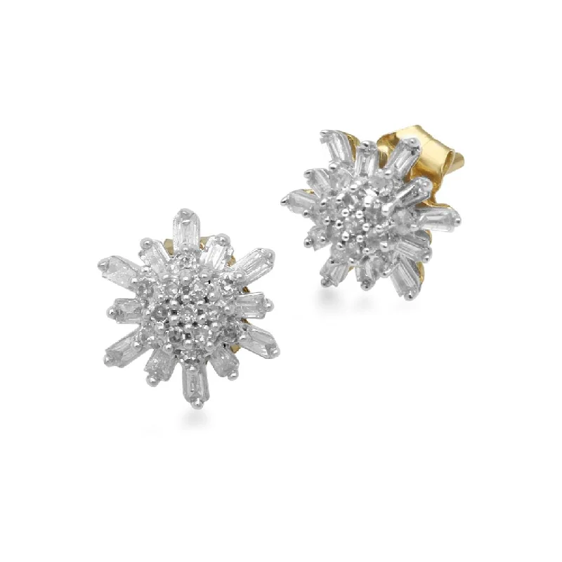 drop earrings for women -9ct Yellow Gold 0.25ct Diamond Stud Earrings