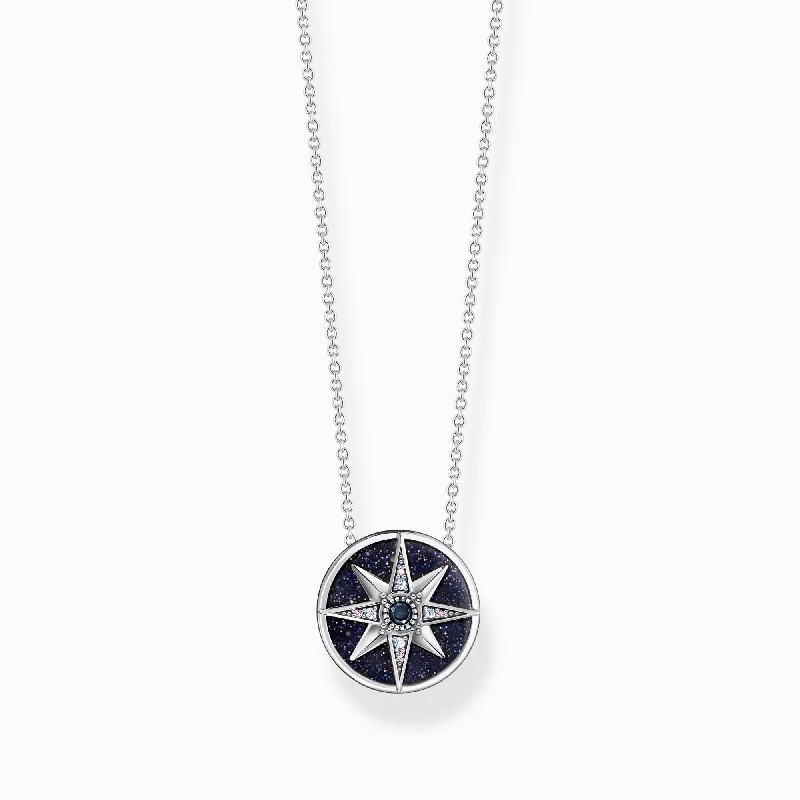 vintage necklaces for women -Thomas Sabo Necklace Royalty Star With Stones Silver KE2140-945-7-L45V