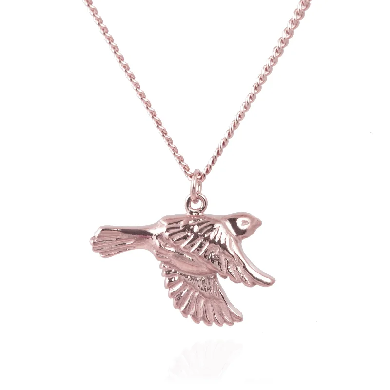 fashion necklaces for women -Garden Bird Flying Necklace