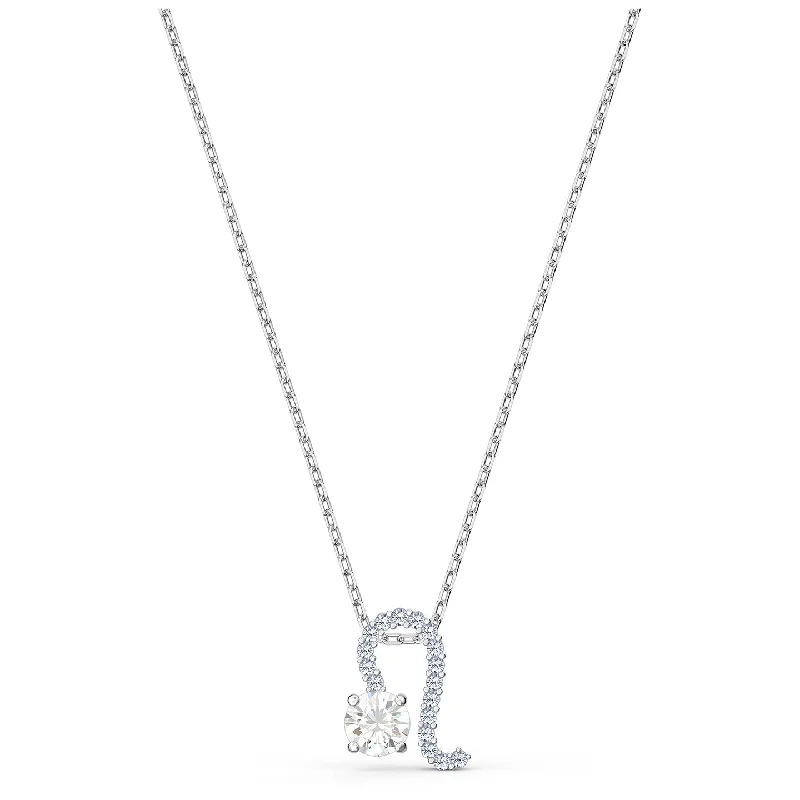 diamond necklaces for women -Swarovski Zodiac II Pendant, Leo, White, Mixed metal finish 5563894