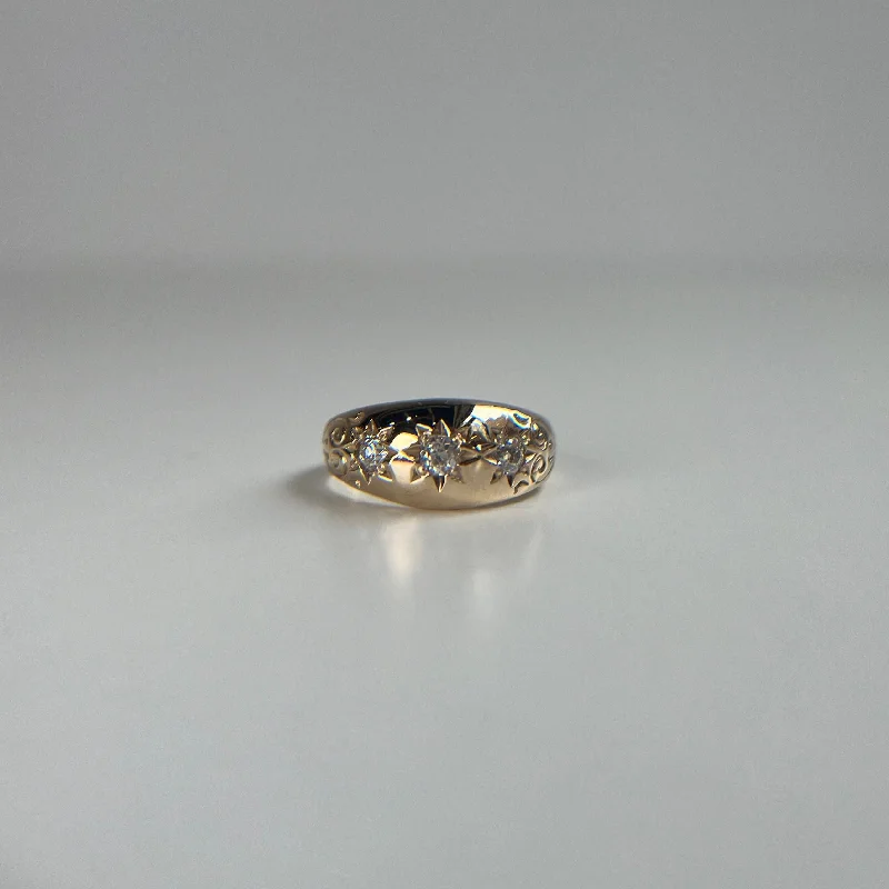 eternity rings for couples -Diamond Gypsy Star-Set Style Ring