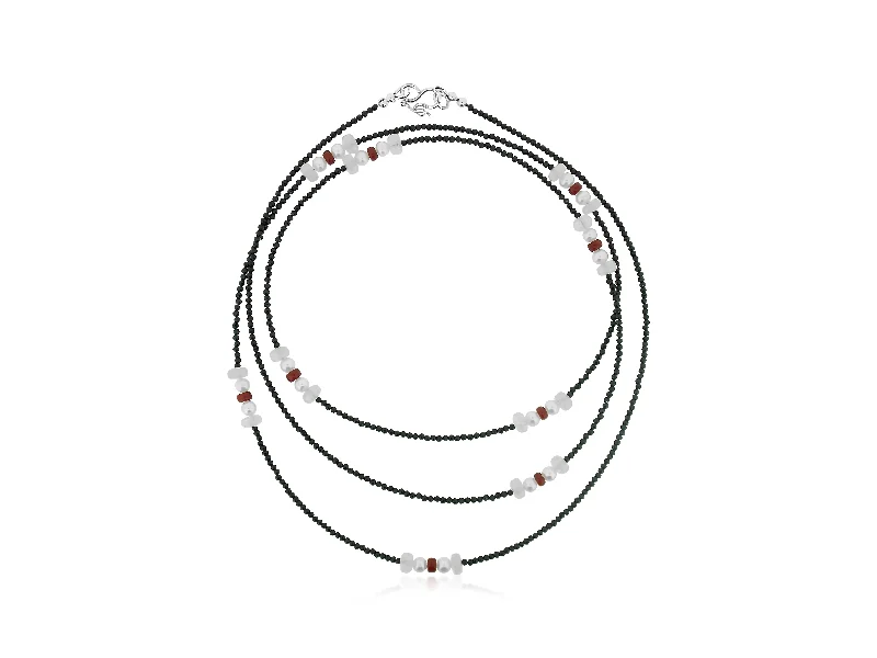 adjustable necklaces for women -Mixed Gemstone Spinel Long Necklace