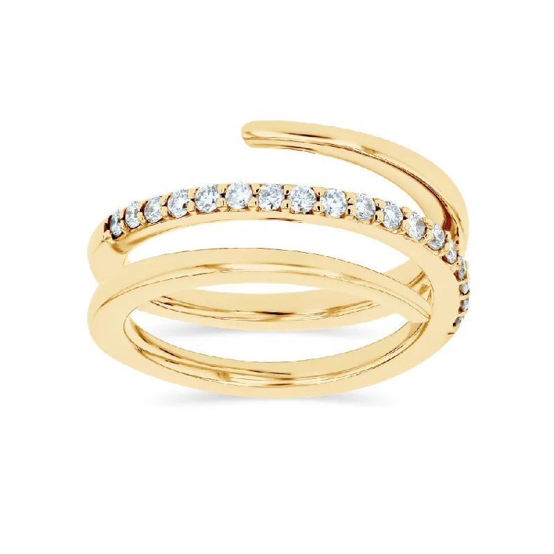 wedding rings for women -Coil Pinky Ring