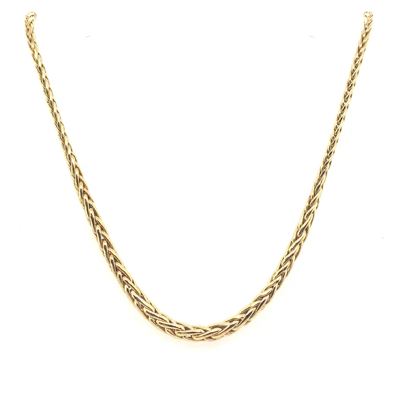 geometric necklaces for women -9ct Yellow Gold Palmier Necklace