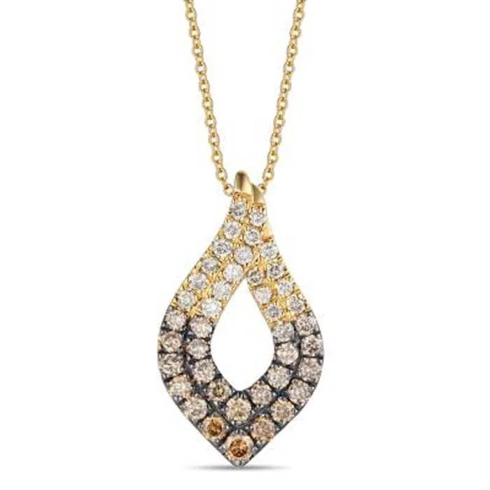 big statement rings -Le Vian Pendant featuring Ombré Chocolate Diamonds in 14K Honey Gold