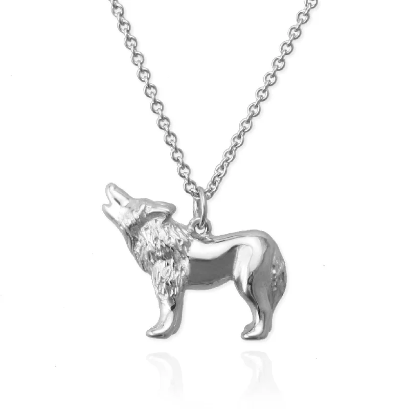 layered necklaces for women -Wolf Necklace