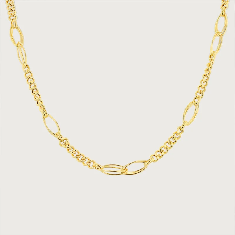 double chain necklaces for women -Twilight Elegance Double Curve Chain