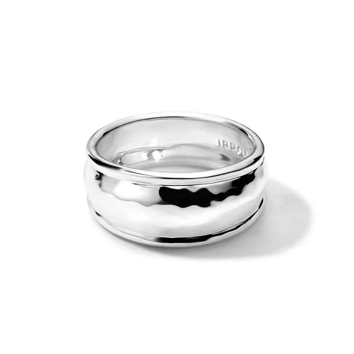 classic wedding rings for women -Ippolita Classico Thin Goddess Ring in Sterling Silver