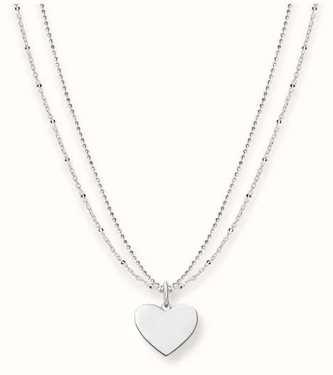 elegant necklaces for women -Thomas Sabo Sterling Silver Necklace "Heart"  LBKE0004-001-12-L45v