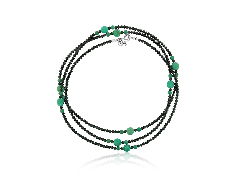 personalized necklaces for women -Green Tourmaline Spinel Necklace