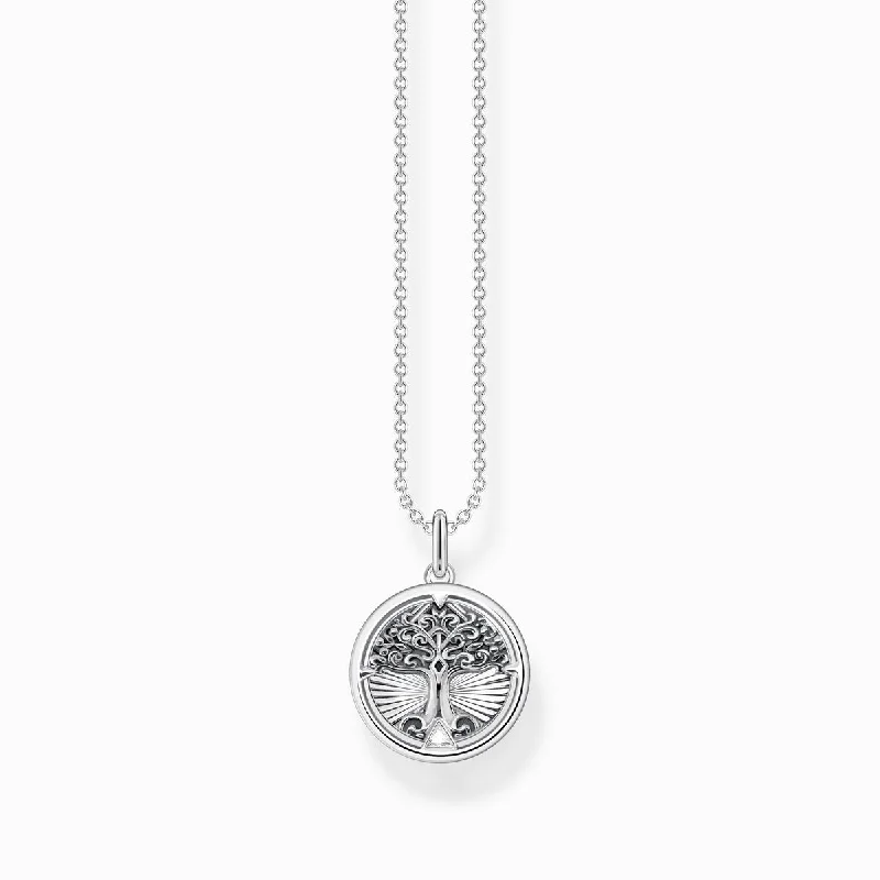 luxury chain necklaces for women -Thomas Sabo Silver Necklace Tree of love KE2137-643-21-L45V