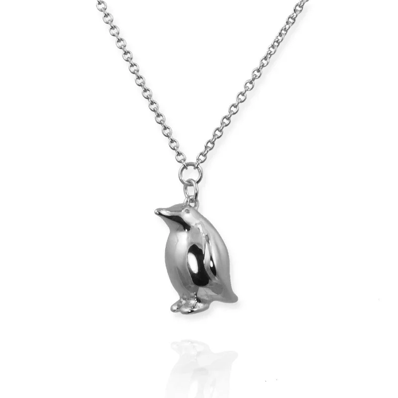 vintage gold necklaces for women -Penguin Necklace