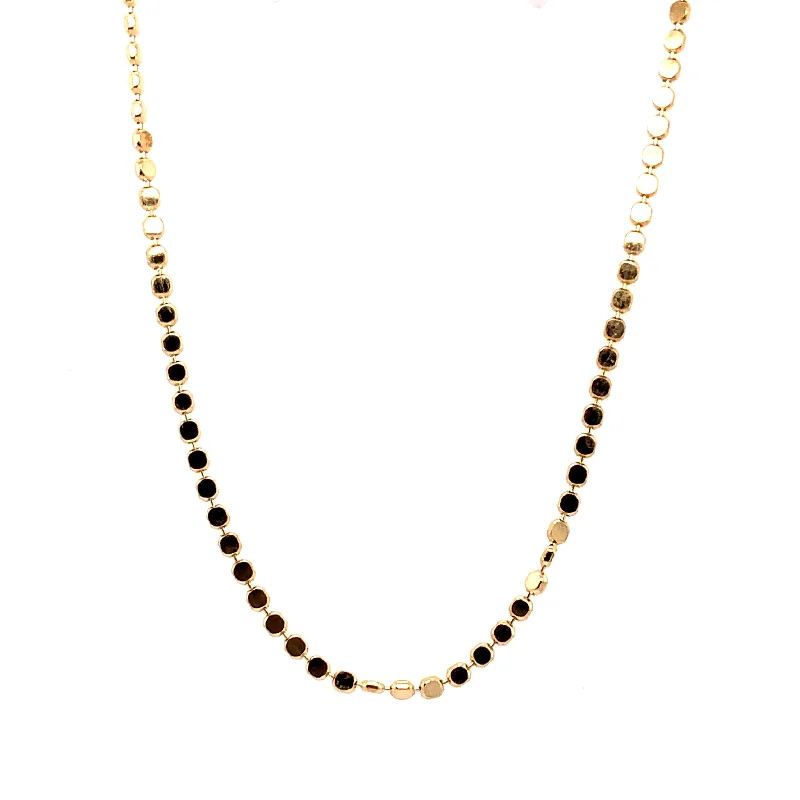 long pendant necklaces for women -Yellow Gold Bead Style Necklace