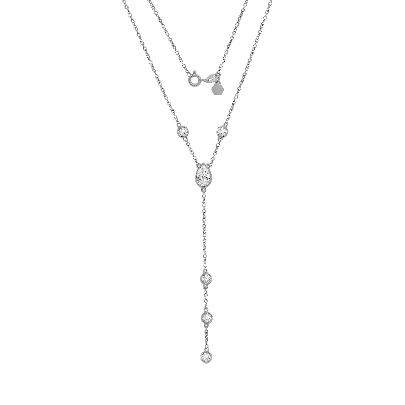 wedding chain necklaces for women -Y-shaped Lariat Necklace