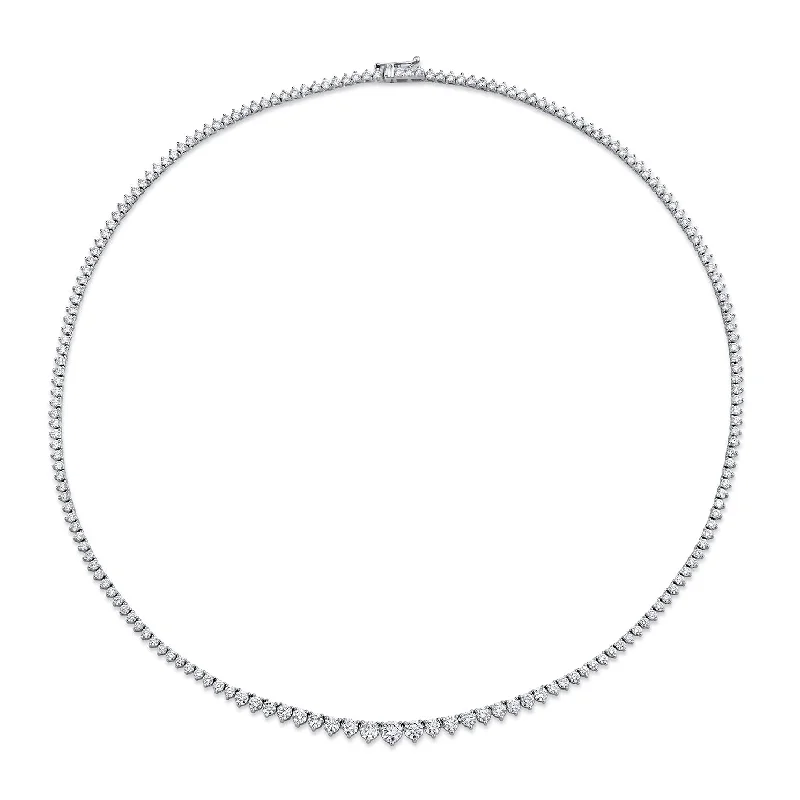 wedding chain necklaces for women -Graduated Riviera Necklace