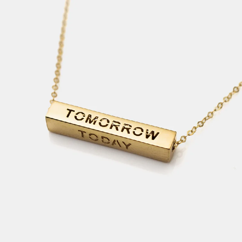 sparkling necklaces for women -Longevity Gold Necklace