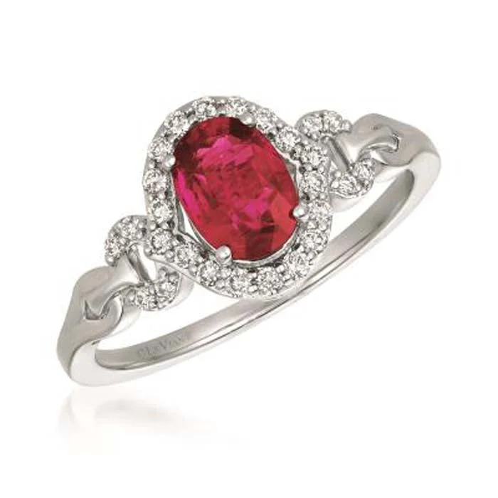 fashion cocktail rings -Le Vian Ring featuring Passion Ruby with Vanilla Diamonds in 14K Vanilla Gold