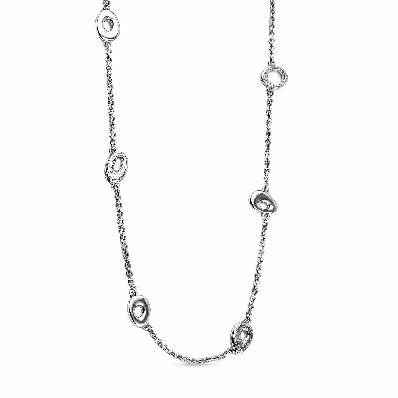 pearl necklaces for women -Ocean Long Charm Necklace