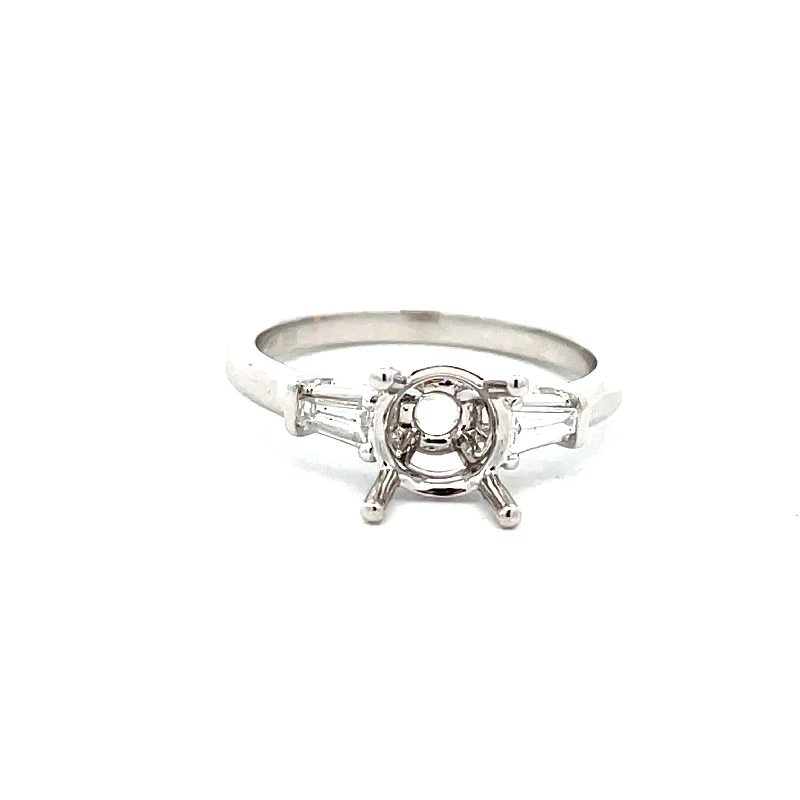 unique rings for women -Diamond Semi Mount Ring