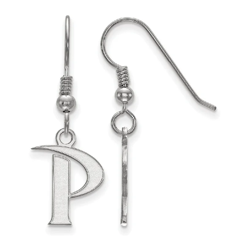 simple stud earrings for women -Sterling Silver Pepperdine University Small Dangle Earrings