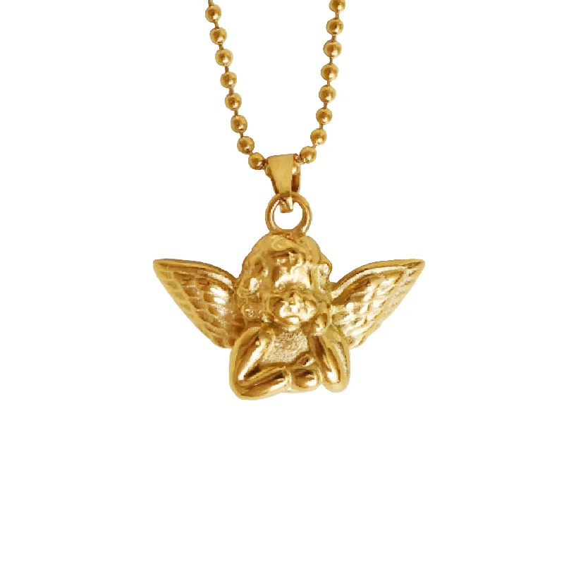 diamond pendant necklaces for women -Angel Necklace