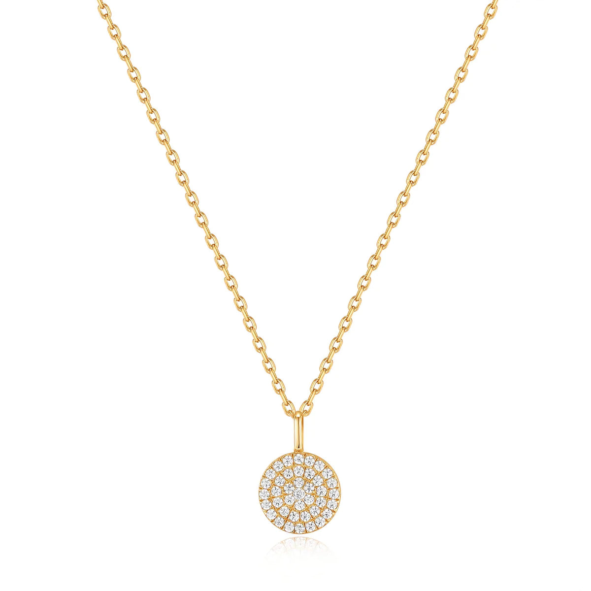 stunning necklaces for women -Ania Haie Gold Glam Disc Pendant Necklace