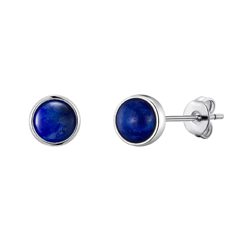 big hoop earrings for women -Lapis Stud Earrings