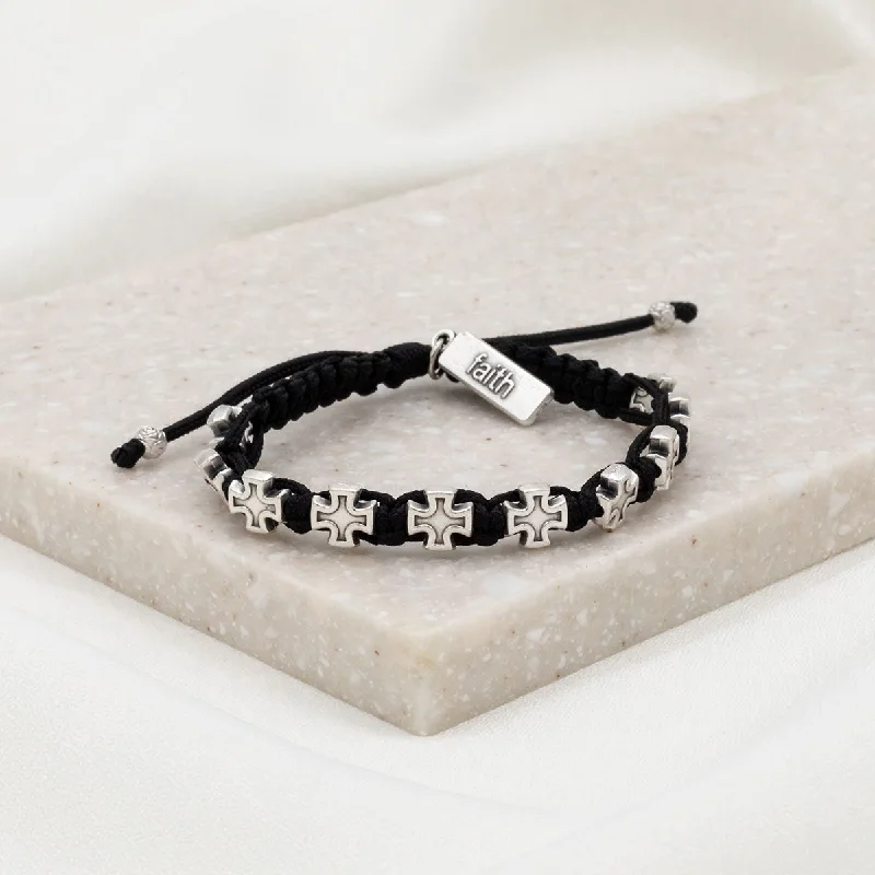 adjustable bracelets for women -Faith Blessing Bracelet