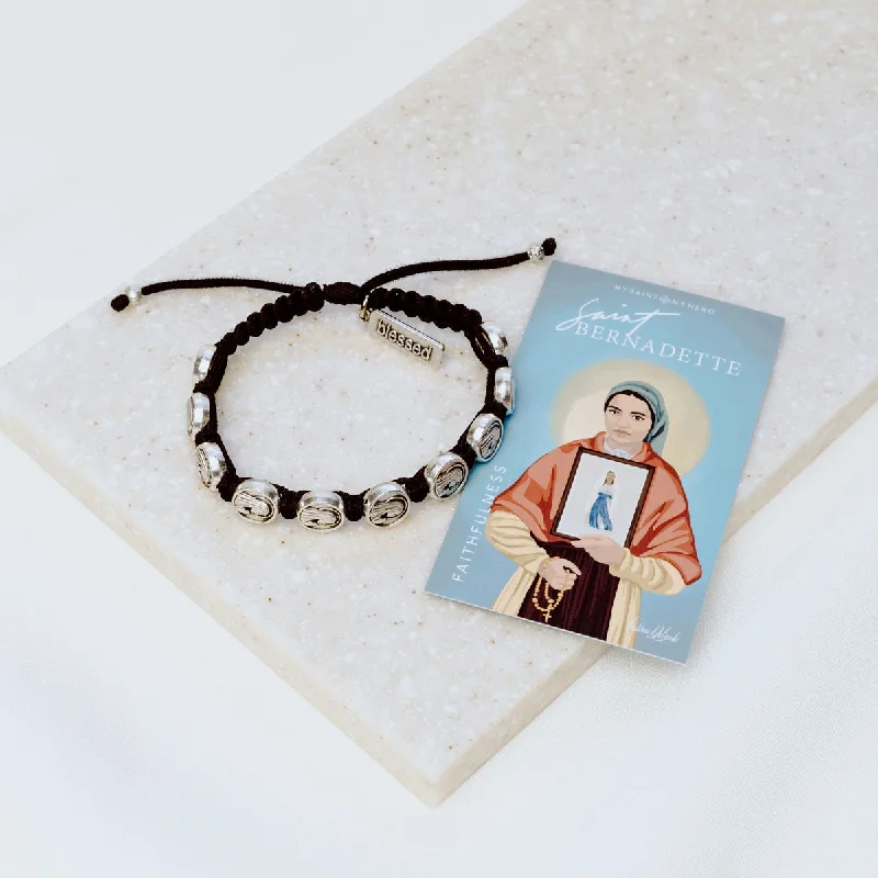 wedding bracelets for women -St. Bernadette Blessing Bracelet