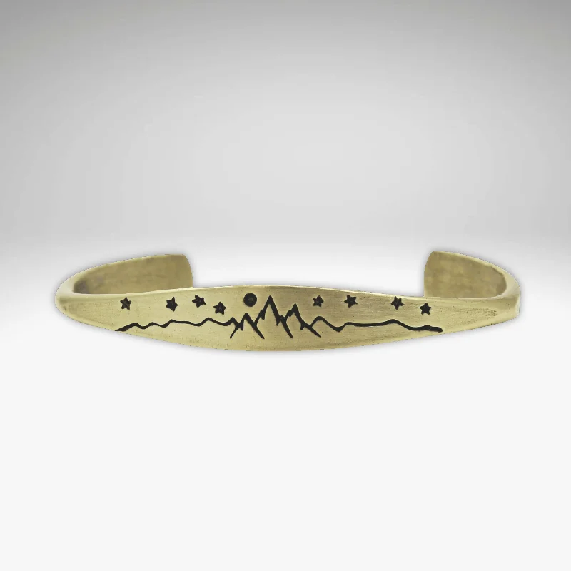 custom bangles for women -High Alpine Cuff Bracelet