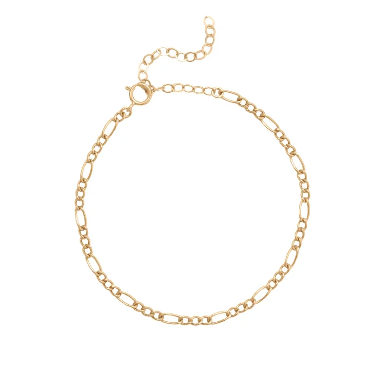 delicate bracelets for women -Large Figaro Chain Bracelet