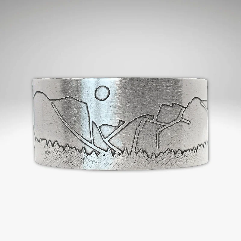 chunky bracelets for women -Yosemite Wide Cuff Bracelet-