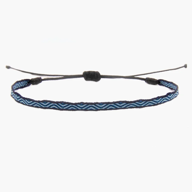 casual bangles for women -Handmade Purnama Bracelet (Mykonos Blue)