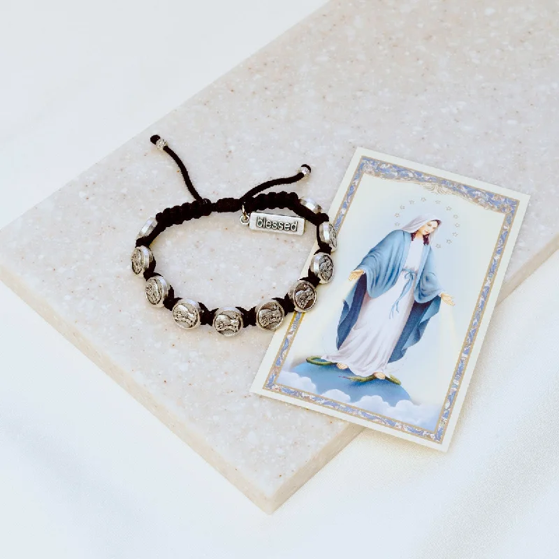 crystal bangles for women -Our Lady of Grace Blessing Bracelet