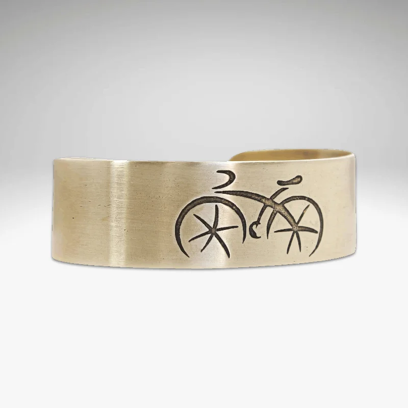 bangles sets for women -Ride Bicycle Cuff Bracelet