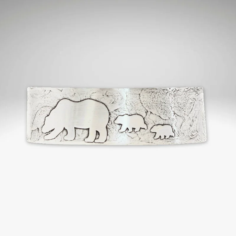 flower bangles for women -Mama and Cubs Cuff Bracelet