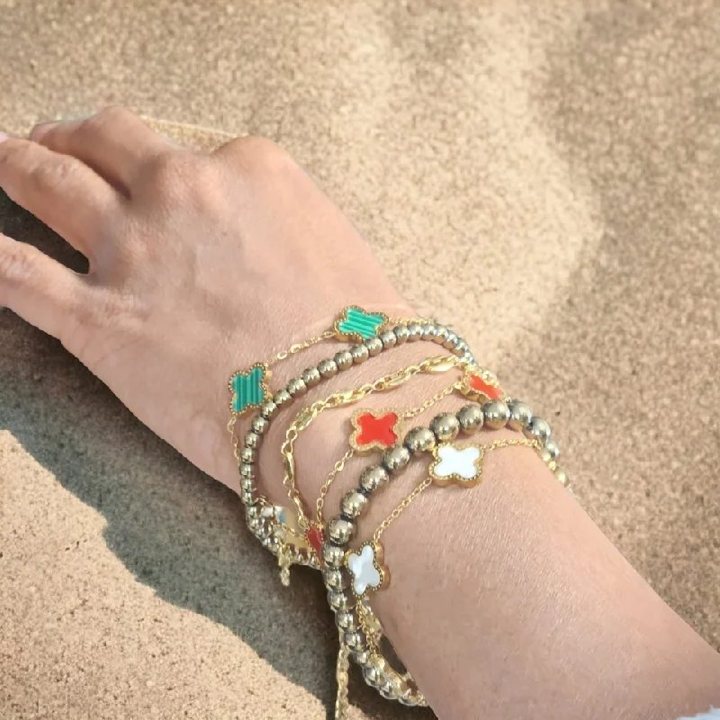 leather bracelets for women -The Kimmy Clover Bracelet Collection