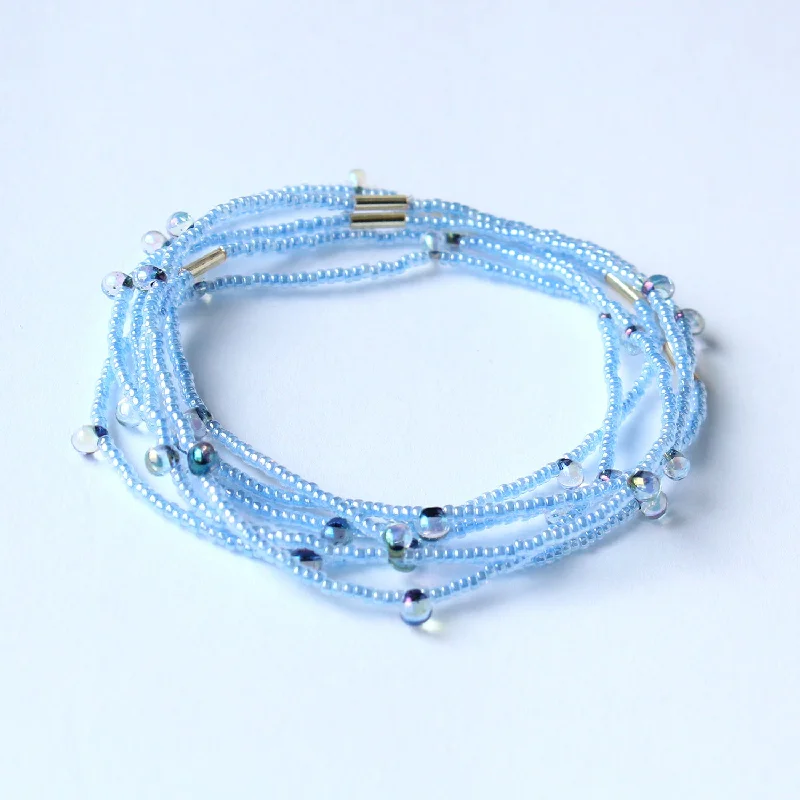 bangles for wedding -Candy Bracelets / Set of 6 / Ice Blue