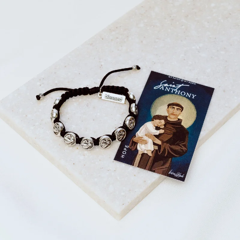 boho bracelets for women -St. Anthony Blessing Bracelet