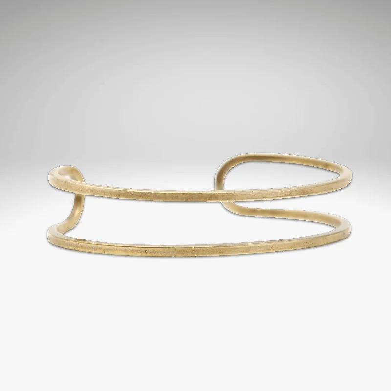 gold bracelet sets for women -Open Space Cuff Bracelet