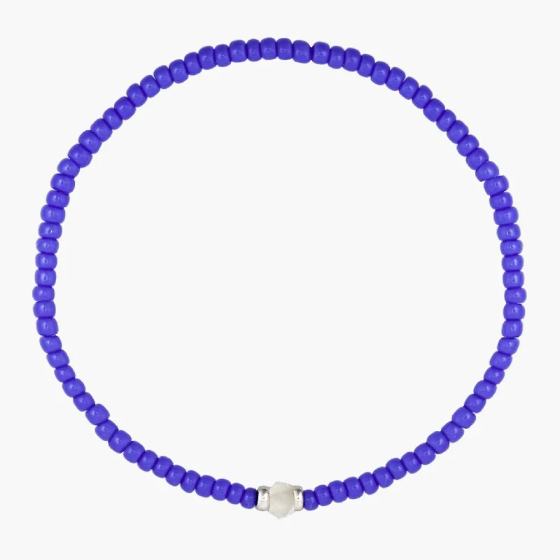 woven bracelets for women -2mm Beads Dandy Bracelet (Blue)