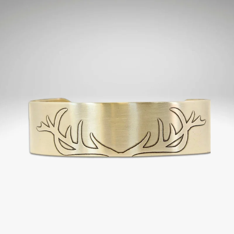 wedding bangles for women -Antlers Cuff Bracelet