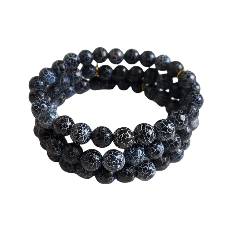 stylish bracelets for women -The Shun Agate Bracelet Set