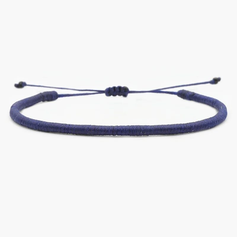 fashion charm bracelets -Braided Cape Town Bracelet (Mykonos Blue)