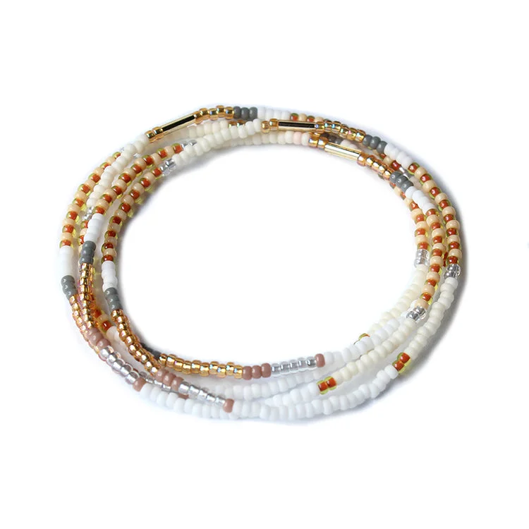 romantic bracelets for women -Coco Bracelets set of 4 / White